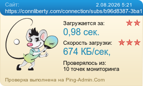 Усреднённые результаты проверки сайта https://connliberty.com/connection/subs/b96d8387-3ba1-406e-b7d3-82366a92fdad