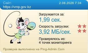 Усреднённые результаты проверки сайта https://vmp.gov.kz