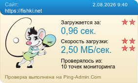 Усреднённые результаты проверки сайта https://fishki.net