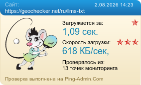 Усреднённые результаты проверки сайта https://geochecker.net/ru/llms-txt