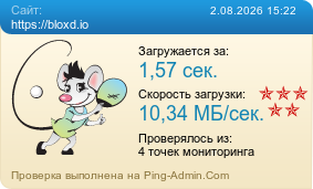 Усреднённые результаты проверки сайта https://bloxd.io