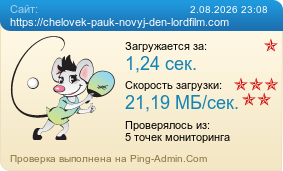 Усреднённые результаты проверки сайта https://chelovek-pauk-novyj-den-lordfilm.com