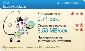 Усреднённые результаты проверки сайта https://kak2z.ru