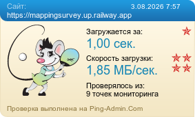 Усреднённые результаты проверки сайта https://mappingsurvey.up.railway.app