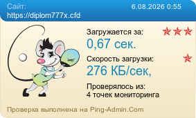 Усреднённые результаты проверки сайта https://diplom777x.cfd