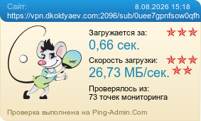Усреднённые результаты проверки сайта https://vpn.dkoldyaev.com:2096/sub/0uee7gpnfsow0qfh