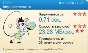 Усреднённые результаты проверки сайта https://transvoc.ru
