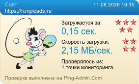 Усреднённые результаты проверки сайта https://fi.mpleads.ru
