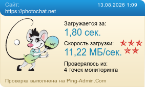 Усреднённые результаты проверки сайта https://photochat.net