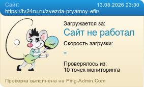 Усреднённые результаты проверки сайта https://tv24ru.ru/zvezda-pryamoy-efir/
