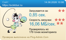 Усреднённые результаты проверки сайта https://sckkbur.ru