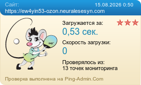 Усреднённые результаты проверки сайта https://ew4yin53-ozon.neuralesesyn.com