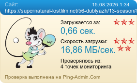 Усреднённые результаты проверки сайта https://supernatural-lostfilm.net/56-dublyazh/13-season/8-episode