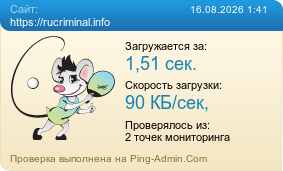 Усреднённые результаты проверки сайта https://rucriminal.info