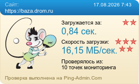 Усреднённые результаты проверки сайта https://baza.drom.ru