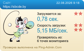 Усреднённые результаты проверки сайта https://sbcde.by