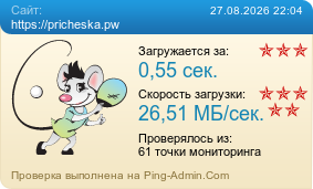 Усреднённые результаты проверки сайта https://pricheska.pw