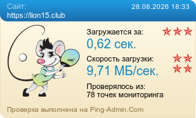 Усреднённые результаты проверки сайта https://lion15.club