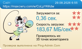 Усреднённые результаты проверки сайта https://maxcwru.com/w/CoLpYKKdw