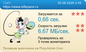 Усреднённые результаты проверки сайта https://www.lofispace.ru