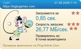 Усреднённые результаты проверки сайта https://logicgames.com