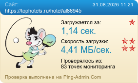 Усреднённые результаты проверки сайта https://tophotels.ru/hotel/al86945