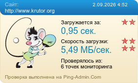 Усреднённые результаты проверки сайта http://www.krutor.org
