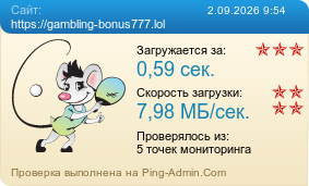 Усреднённые результаты проверки сайта https://gambling-bonus777.lol