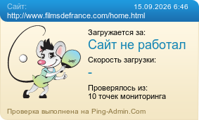 Усреднённые результаты проверки сайта http://www.filmsdefrance.com/home.html