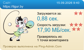 Усреднённые результаты проверки сайта https://tigur.by