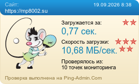 Усреднённые результаты проверки сайта https://mp8002.su