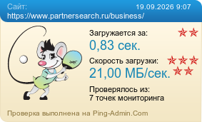 Усреднённые результаты проверки сайта https://www.partnersearch.ru/business/