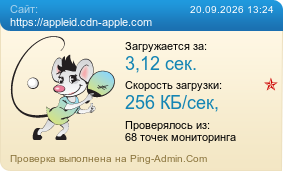 Усреднённые результаты проверки сайта https://appleid.cdn-apple.com