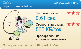 Усреднённые результаты проверки сайта https://Tzreloaded.ru
