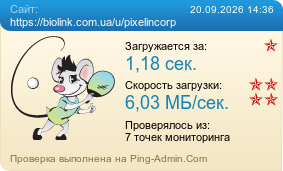 Усреднённые результаты проверки сайта https://biolink.com.ua/u/pixelincorp