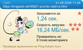 Усреднённые результаты проверки сайта https://knigoed.net/30821-prorok-reterra.html