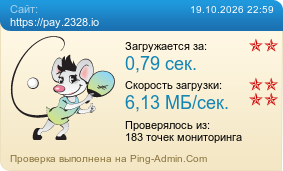 Усреднённые результаты проверки сайта https://pay.2328.io