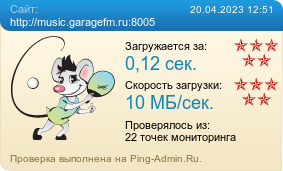 Averaged results for http://music.garagefm.ru:8005